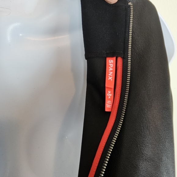 NWT Spanx Faux Leather Sheath Midi Dress Black Size S – Sculpting Luxe - Picture 8 of 16